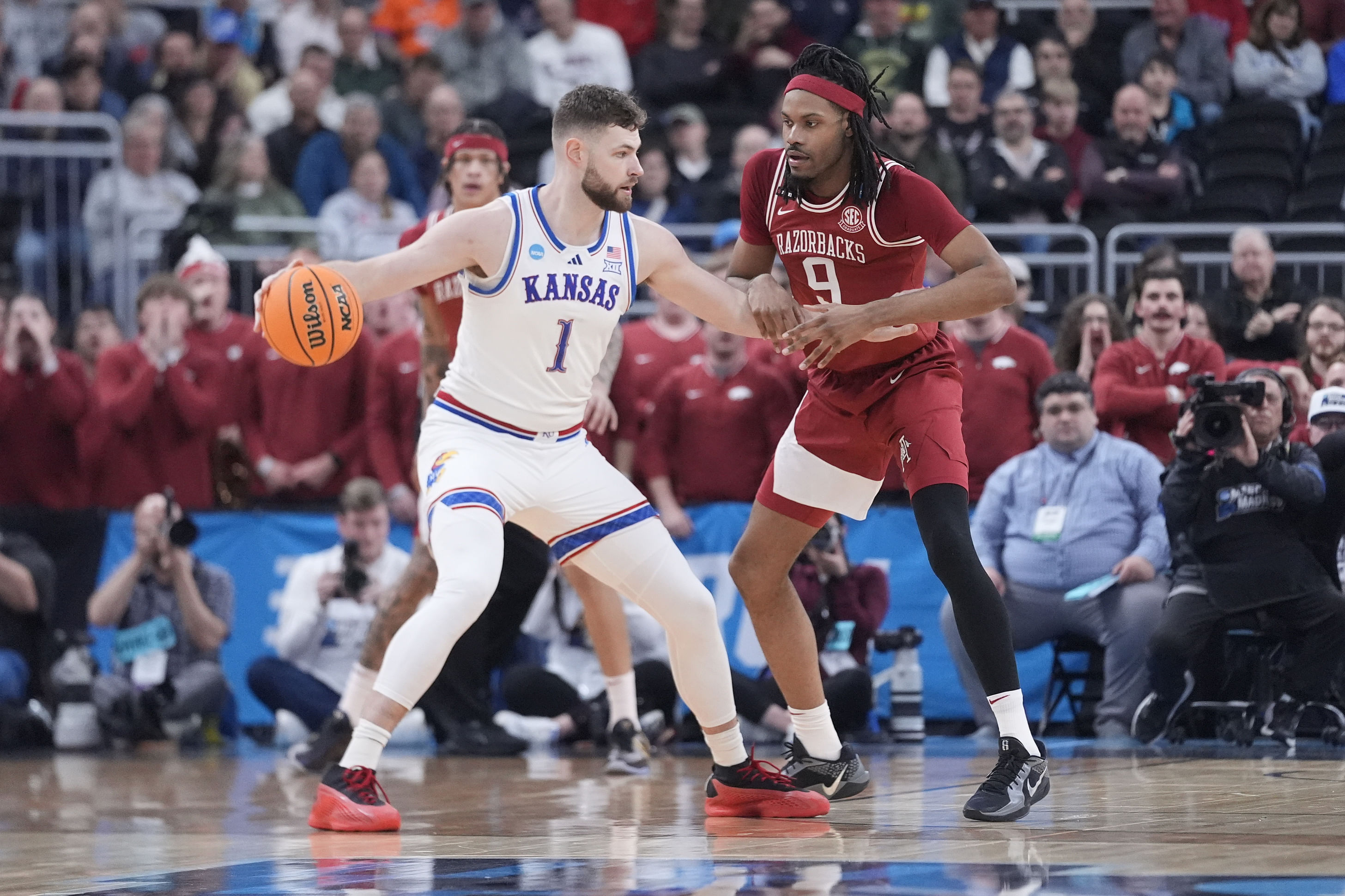 NCAA Basketball: NCAA Tournament First Round-Arkansas at Kansas - Source: Imagn